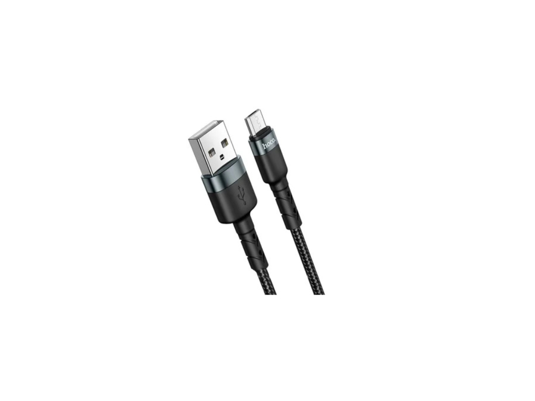 كابل USB Type- A إلى Micro من Hoco DU46 – أسود كابل USB Type- A إلى Micro من Hoco DU46 – أسود
